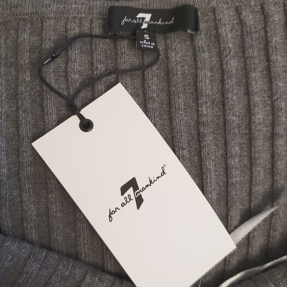 NEW 7 for all mankind spaghetti strap knit midi Dress - Picture 5 of 5